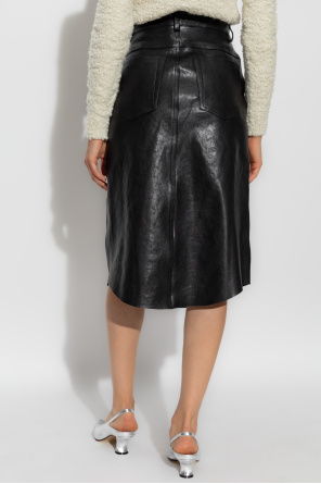 Blumarine Leather skirt