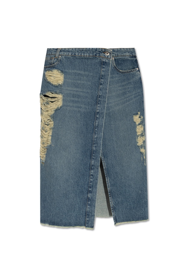 Denim skirt with vintage effect od Blumarine