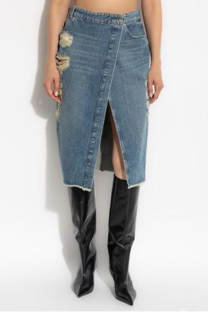 Blumarine Jeansrock mit "Vintage"-Effekt