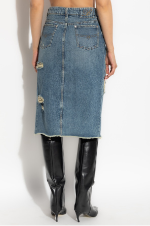 Blumarine Jeansrock mit "Vintage"-Effekt