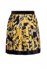 Versace Printed pleated skirt
