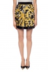 Versace Printed pleated skirt