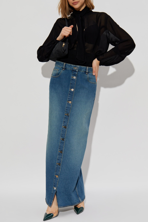 Alaïa Denim skirt