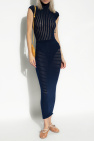 Alaïa NAVY BLUE Pencil skirt