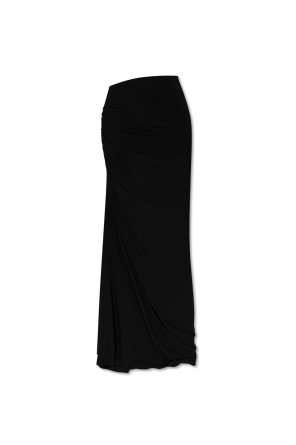 Skirt with side draping