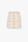 Balmain High-rise tweed skirt