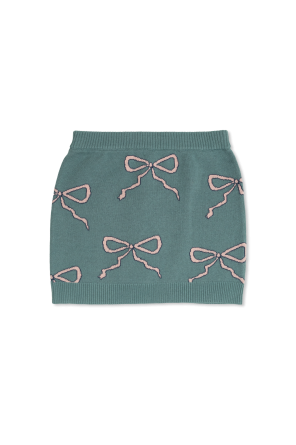 Skirt with bow pattern