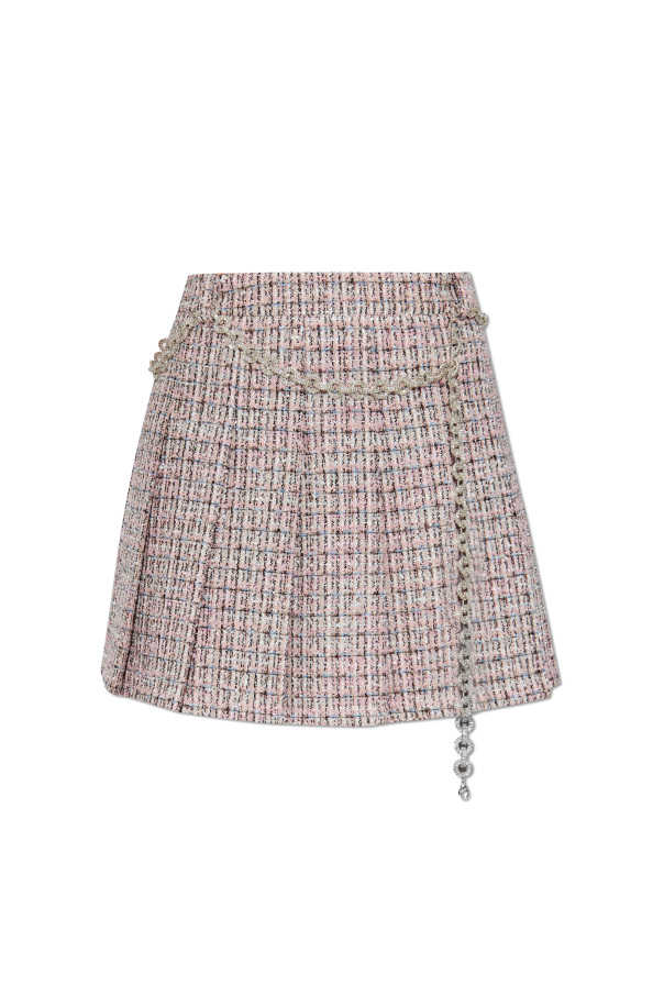 Tweed pleated skirt od Self-Portrait