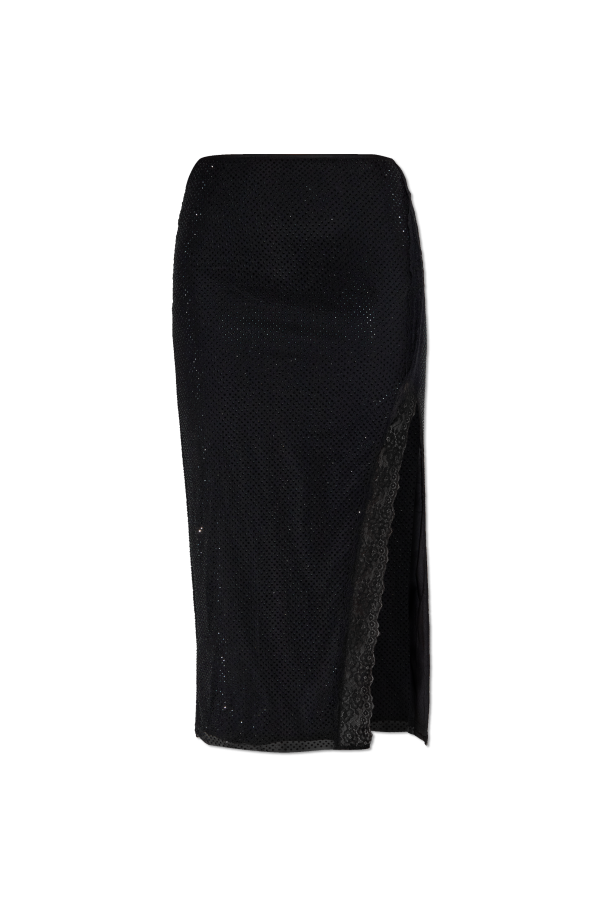 Skirt with shimmering appliqués od Self-Portrait