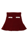 Self-Portrait Kids BURGUNDY Ribbed skirt
