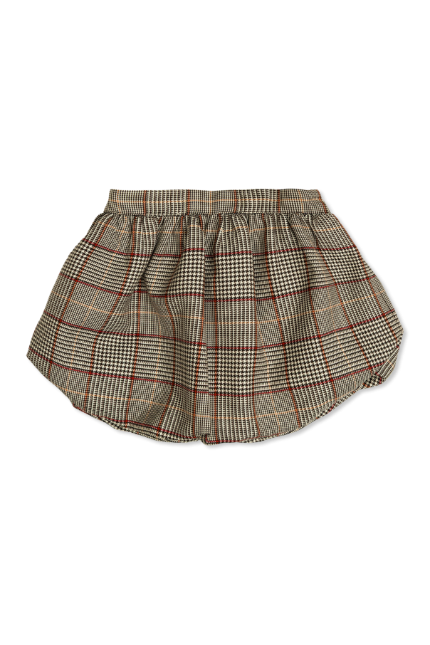 Plaid pattern skirt od Self-Portrait Kids