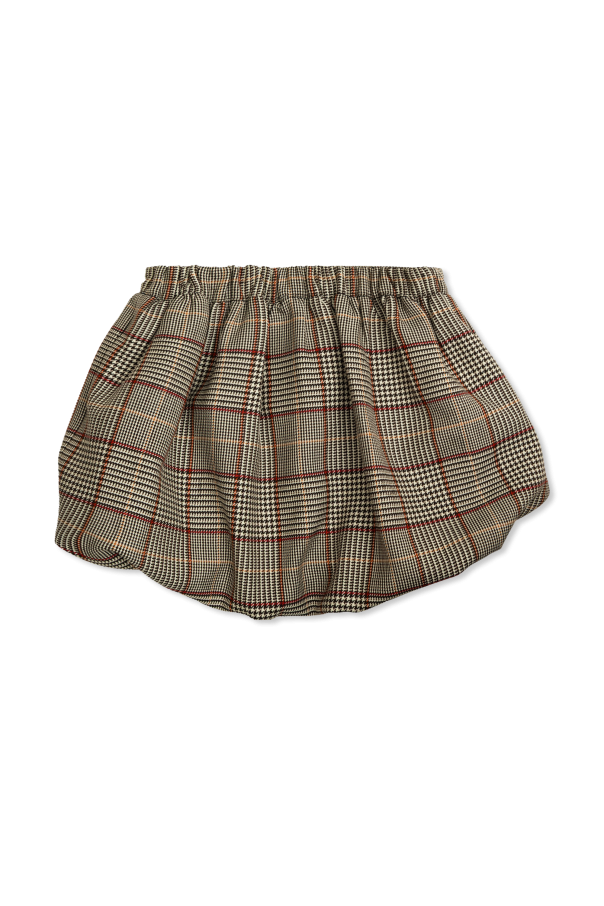 Self-Portrait Kids Plaid pattern skirt