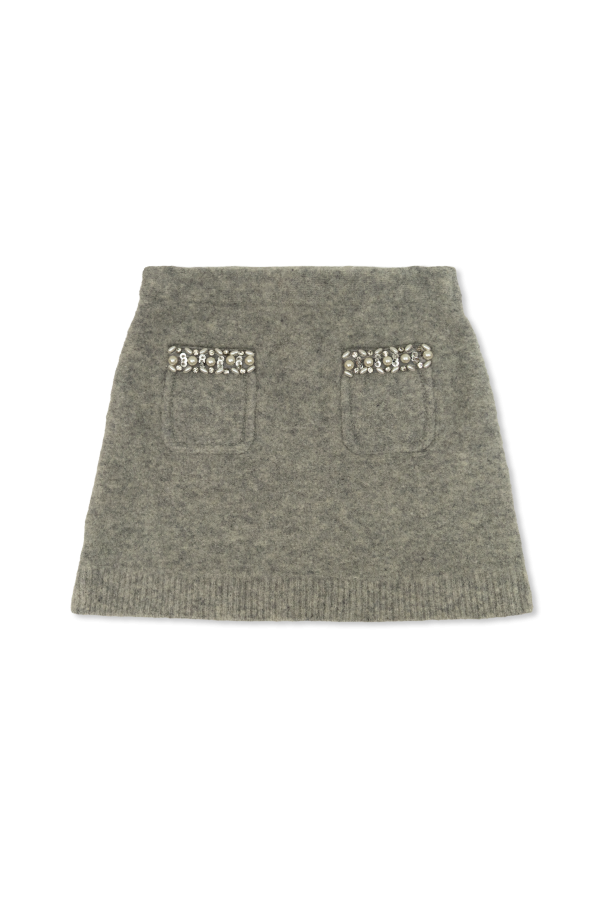 Skirt with shimmering appliqués od Self-Portrait Kids