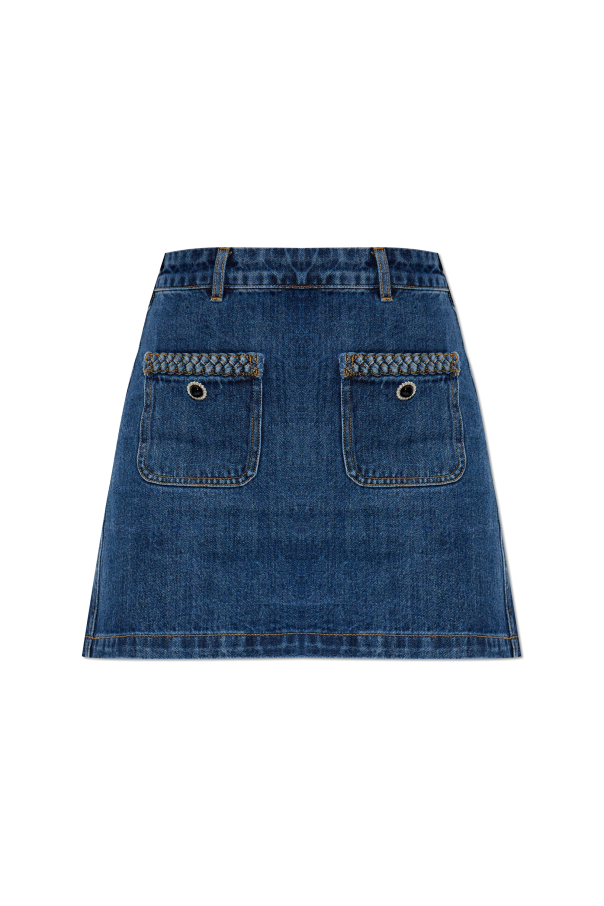 Denim skirt od Self-Portrait