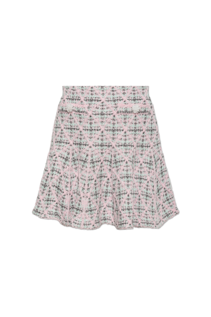 Plaid knit skirt