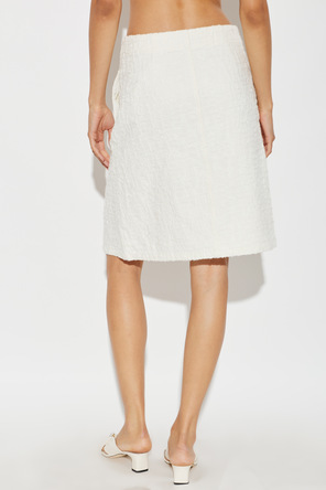 Self-Portrait Cotton skirt with slit