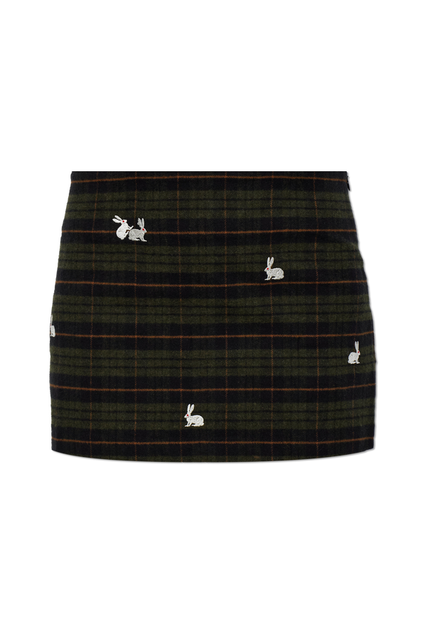 Short skirt with a check pattern od CARNE BOLLENTE