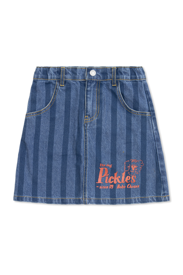 Denim skirt with print od Bobo Choses