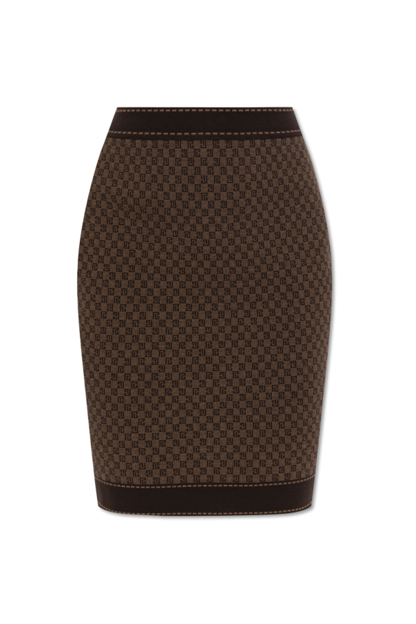 Skirt with monogram od Balmain