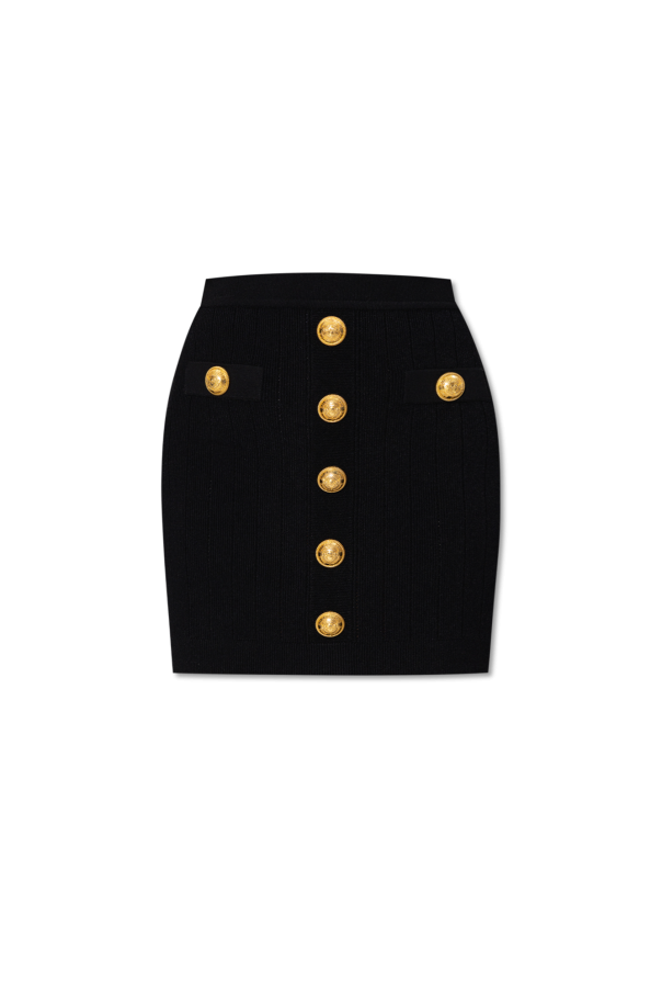 Skirt with decorative buttons od Balmain