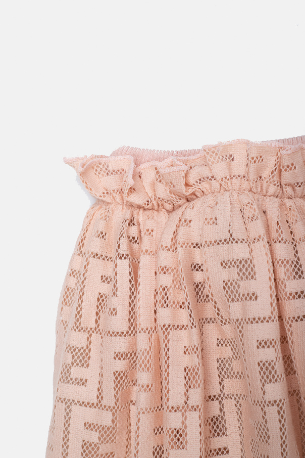Fendi Ochelari Kids Monogrammed skirt