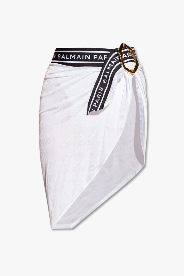 Balmain Flock Pareo with logo