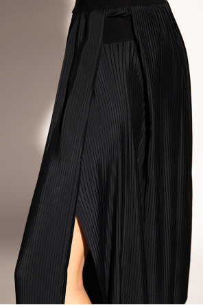 givenchy geteiltem Pleated skirt with logo