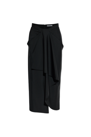 Skirt with decorative draping