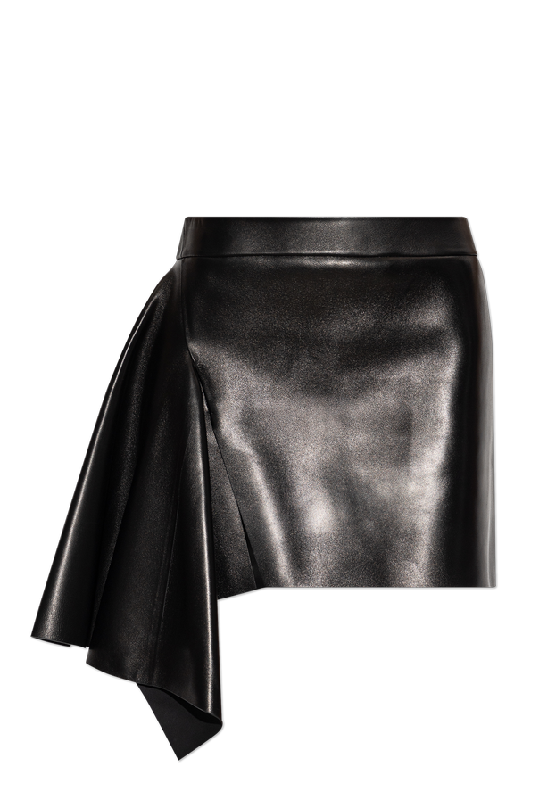Leather skirt with an asymmetric cut od Givenchy