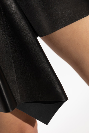 Givenchy Asymmetrical leather skirt
