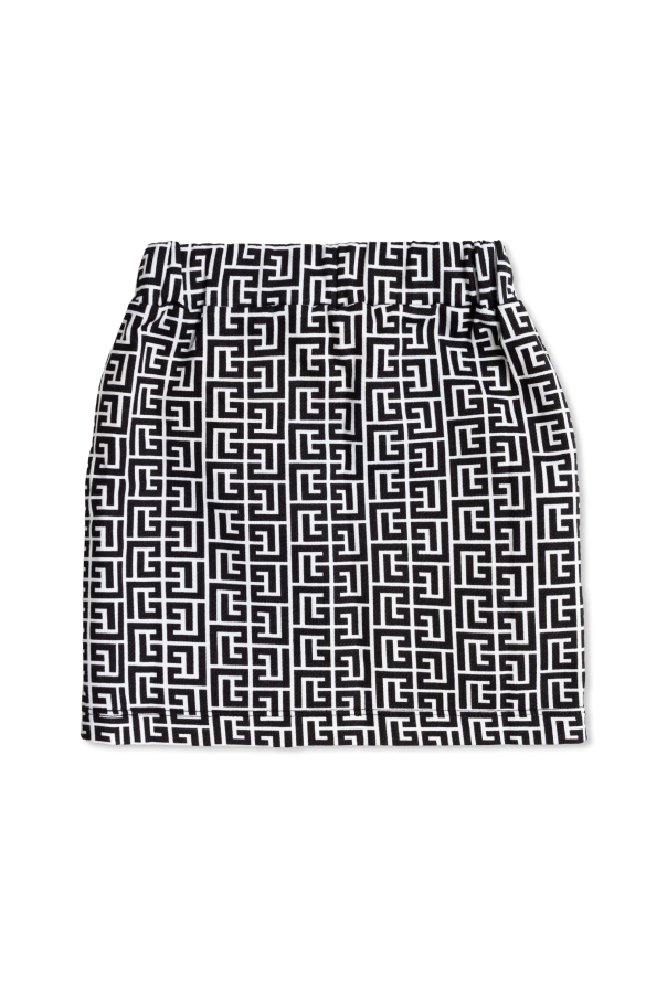Balmain Kids Monogram skirt