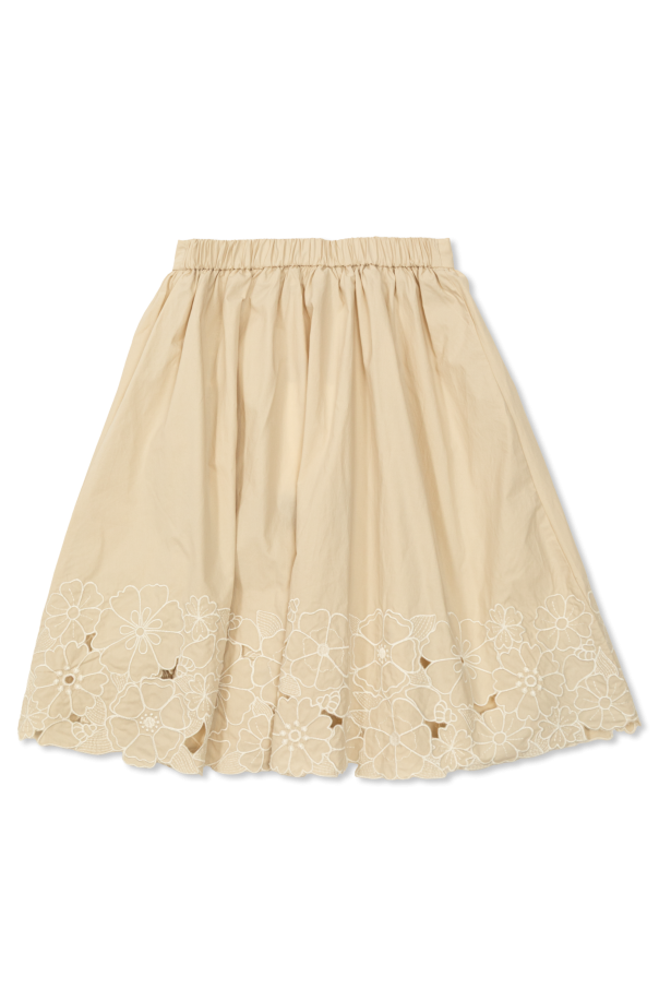 Chloé Kids Floral print skirt