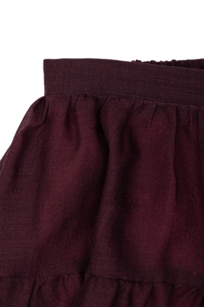 Chloé Kids Wool Skirt with Floral Motif