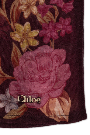 Chloé Kids Wool Skirt with Floral Motif