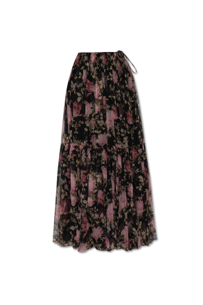 Skirt with floral pattern