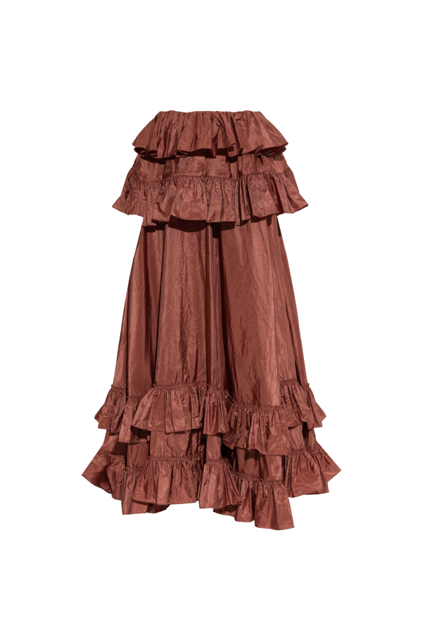 Silk skirt with ruffles od Chloé