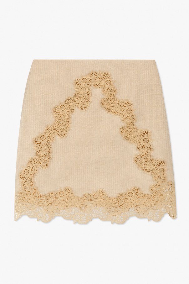 Chloé Lace-trimmed skirt