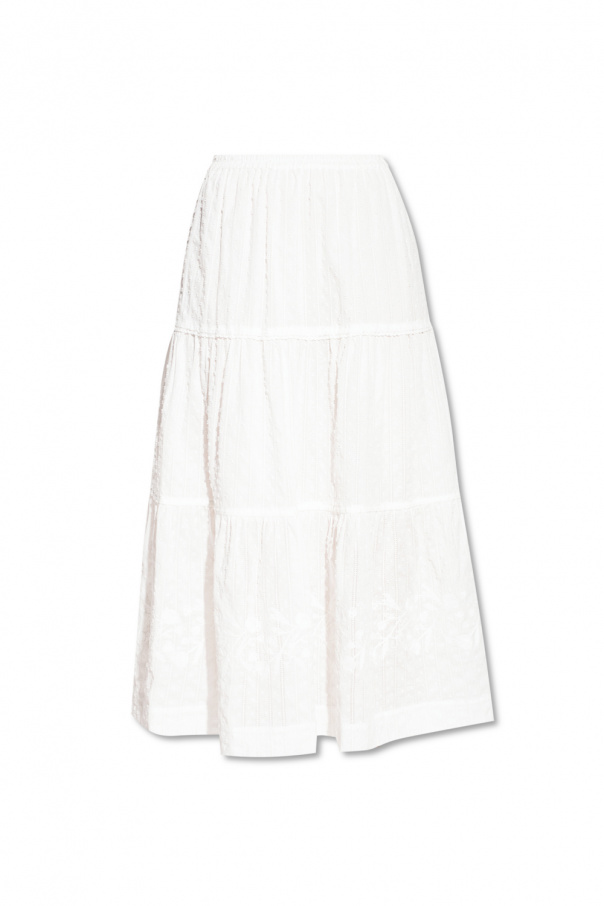 See By Chloe Embroidered cotton skirt