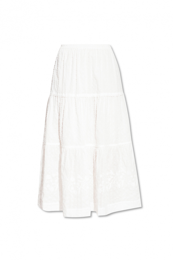 See By Chloé Embroidered cotton skirt