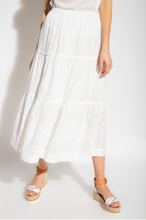 See By Chloé Embroidered cotton skirt