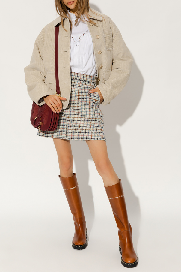 See By Chloé Checked skirt