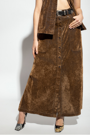 Diesel ‘De-Alb’ maxi skirt