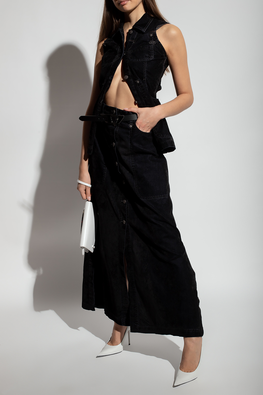 Diesel ‘De-Alb’ maxi skirt