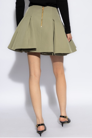 Balmain Short pleated skirt