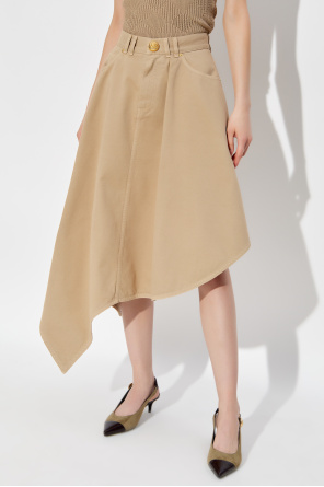 Balmain Asymmetrical Cut Skirt