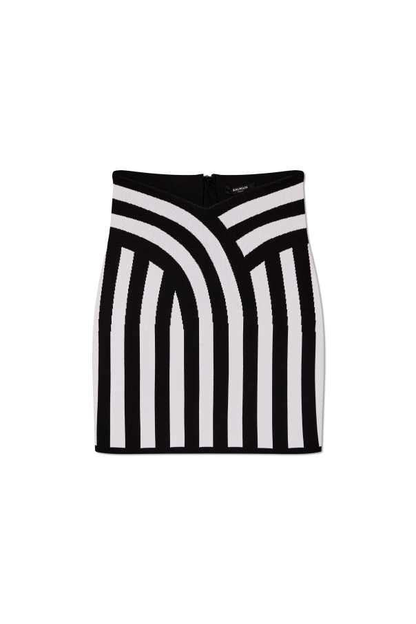 Balmain Spódnica ze wzorem w paski