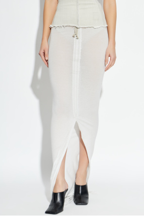 Rick Owens DRKSHDW Langer Rock mit Schlitz