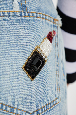 Balmain Denim skirt with vintage effect