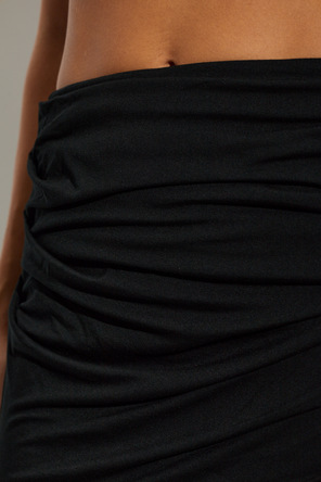 ENTIRE STUDIOS Long skirt with draping