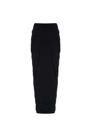 Langer Rock mit Drapierung